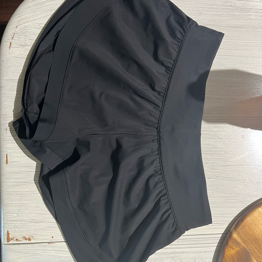 Lululemon Women's Black Calm Tides Lined Running Short 2.5”
